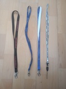 Zestaw 4 Smycz do kluczy taśmy na szyję uniwersalne