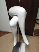 Nogi manekin damski biały połysk na pończochy rajstopy