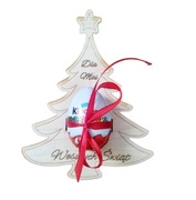 Choinka z imieniem, dekoracja na mikołajki, DUŻA