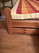 Lozko drewniane 160/200 z materacem