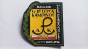 Naszywka PTTK Grupa Kampinos AK 1944 V zlot 1982 Laski  