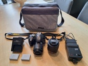 Aparat fotograficzny Nikon D3300 z akcesoriami