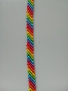 Tęczowa bransoletka z muliny