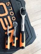 NEO Zestaw Narzędzi Klucze nasadowe1/4" 1/2" 77CZĘŚCI WALIZKA 08-915