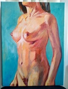 Akt I, olej na płótnie, 30 x 40 cm