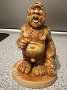 Unikatowa figurka Bigfoota Yetiego ręcznie rzeźbiona kolekcjonerska vintage