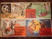 Zestaw 4 ksiąg Przygód Koziołka Matołka, stan dobry -, Matołek Koziołek 