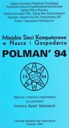 MIEJSKIE SIECI KOMPUTER. W NAUCE I GOSP.POLMAN' 94