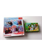 Zestaw puzzle 2 szt Frozen 2  Kraina lodu 4w1 psy