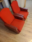 Fotele kinowe teatralne orginalne prl