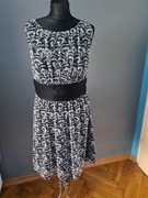 Sukienka czarna szara 40/42 L/XL bonprix b.p.c.