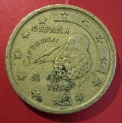 Hiszpania. 50 eurocentów. 1999. 