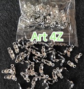 Akcesoria klipsy do wyrobu biżuterii art 4Z , 50szt