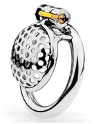 Stalowy mały płaski pas cnoty chastity klatka oring 50mm