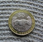 Zimbabwe 5 Dolarów 2002r