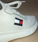 Tommy Jeans TJW Knit Runner białe sneakersy damskie 38 lekkie sportowe
