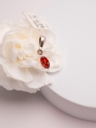 Wisiorek pomarańczowa cyrkonia NOWA Dzień Matki