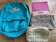 Zestaw: torebka calvin i Tommy,  plecak Vans, portfel guess 