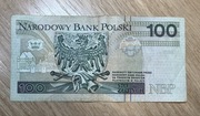 Sto Złotych Banknot 100 zł, Radar YK1644461, Seria zastępcza YK - rzadki