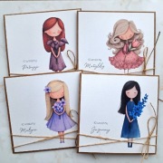 Personalizowana kartka na 5, 6, 7, 8, 9, 10 urodziny dla dziewczynki