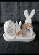 Zestaw królik króliczek zając wielkanocny Wielkanoc Easter HappyEaster 