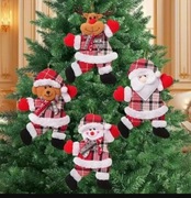 2 SZTUKI! Ozdoby choinkowe. Renifer, mikołaj, miś.