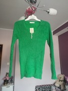 Sweterek damski zielony  bardzo miły  w dotyku