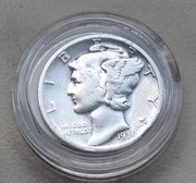 USA 10 cent Dime 1936 r Liberty srebro 