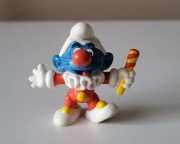 Peyo mcdonald's smerf smurf Klaun figurka model wycofany z 1996 r.