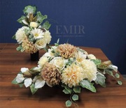 Jesienny stroik na cmentarz/grób - zestaw-wiązanka