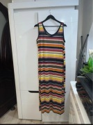 Długa sukienka w kolorowe paski - Colours of the World