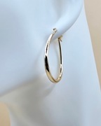 Kolczyki stal chirurgiczna klasyczne koła gładkie [K004]