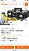 Dewalt wyrzynarka DW333k Gwarancja 
