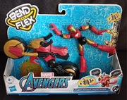 Bend and Flex - zestaw Iron Man z motocyklem Flex Rider