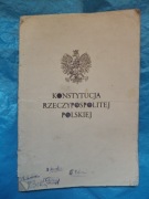 Konstytucja Rzeczypospolitej polskiej 1997rok