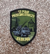 Naszywka 13 Pułk Przeciwlotniczy Elbląg 2 dywizjon na mundur ocieplacz rzep