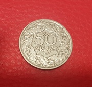 Moneta 50 gr 50gr z 1923r. pięćdziesiąt groszy