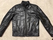 STRELLSON Czarna Skórzana Kurtka Męska roz. Euro 50