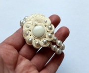 Bransoletka sutasz Kremowa