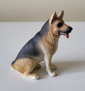 Schleich pies owczarek niemiecki siedzący figurka model wycofany z 2008 r.