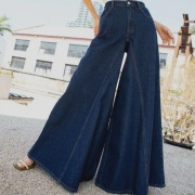 NOWE 34 XS 36 S 2w1 Spódnico Spodnie Baggy Jeansy szerokie Dzwony