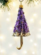 Bombki choinkowe 1 szt. Parasolka szklane ozdoby jak prl Parasolki