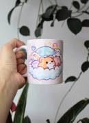 Kubek z chomikiem, słodki chomiczek, kawaii hamster