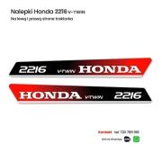 Naklejki traktorka kosiarki Honda 2216 2114 2220