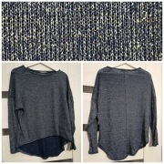 Sweter | Atmosphere | granatowy melanż | rozmiar 40