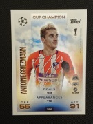 Match Attax 2025/26 ANTOINE GRIEZMANN nr.356 CUP CHAMPION ( Atletico )