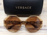 Duże damskie przeciwsłonieczne okulary 4395 Versace