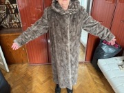 Futro z norek długie