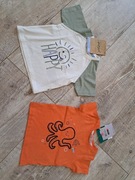 Bluzki/ T-shirty niemowlęce/ chłopięce - 2 szt. - rozm 80