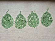 Wielkanocne, szydełkowe jajko, pisanka wys. 13cm szer. 